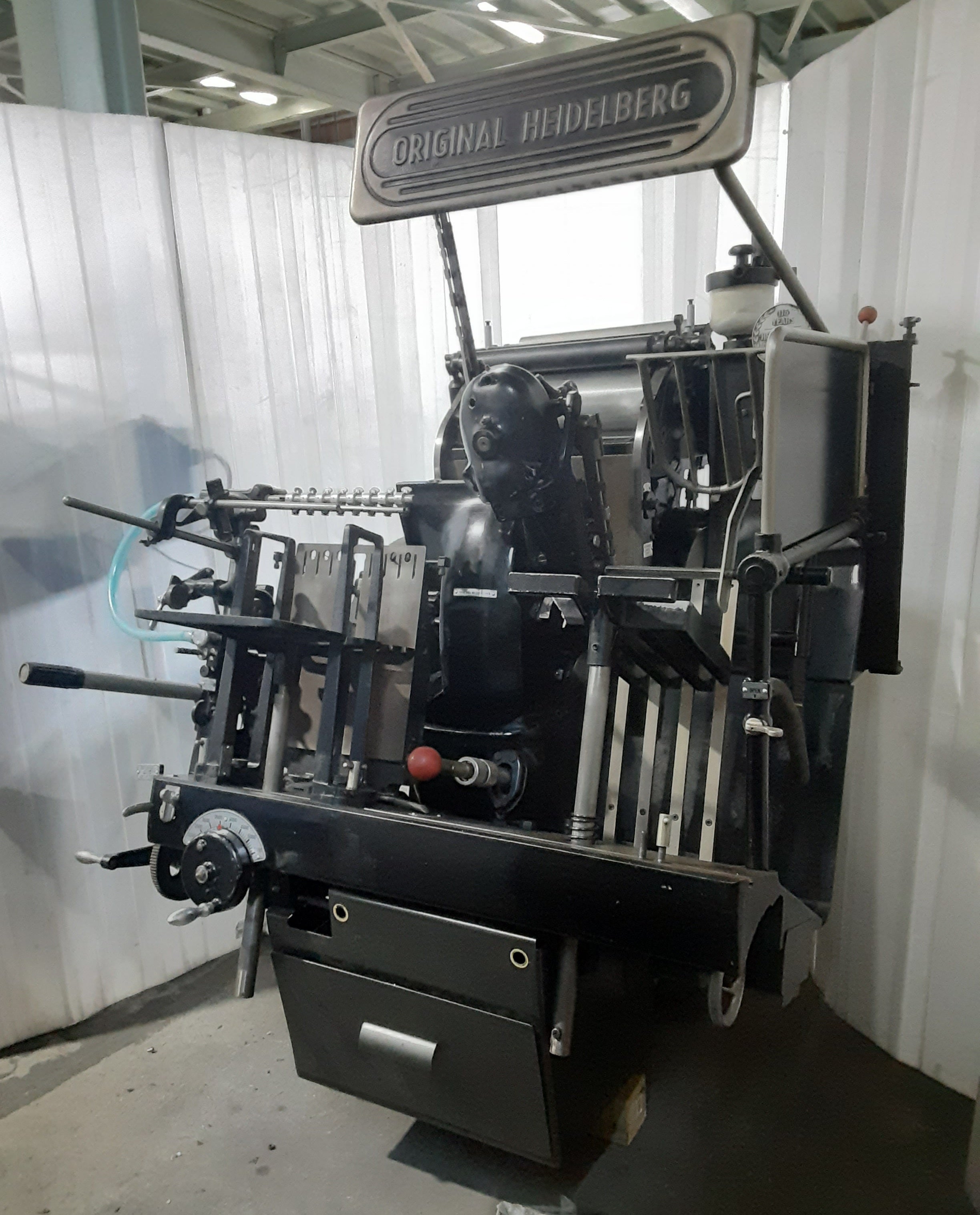 中古 活版印刷機 ハイデルベルグ(HEIDELBERG)製 プラテンT型
