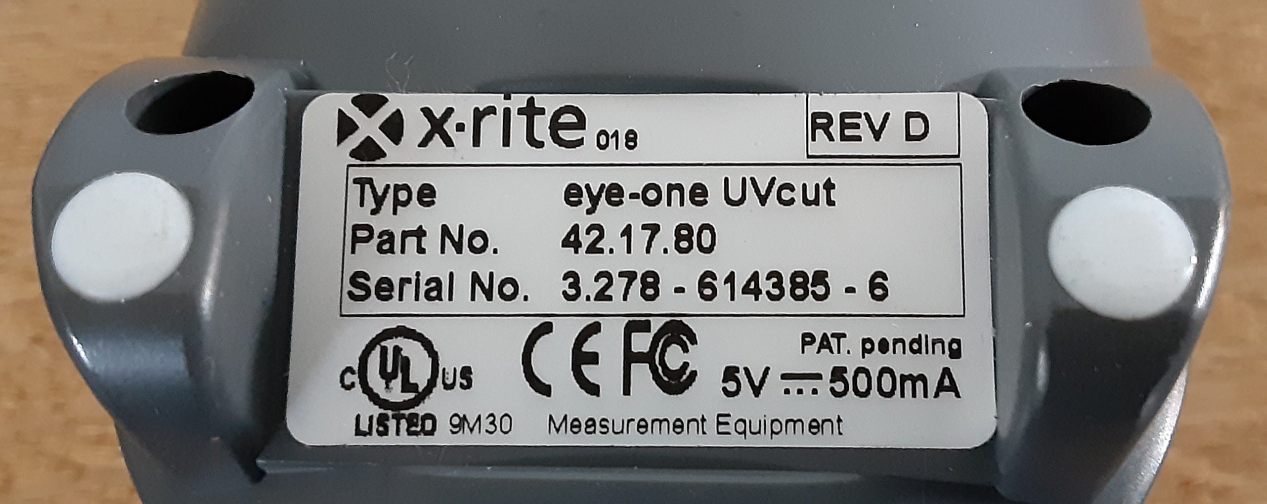 中古 X-Rite(エックスライト)製 カラー測定機 i1 UVcut (アイワンUVカット) カラーキャリブレーション/プロファイル作成ソリューション