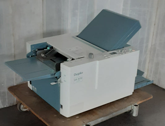 デュプロ製 デュプロフォルダーDF-970 卓上型紙折機 クロス折りレバー付属 duplo1-df970-0002