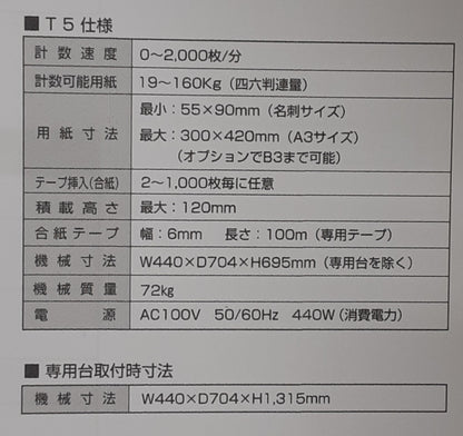 ウチダテクノカウントロンT5 計数機 uchidatechno1-countront5-4002